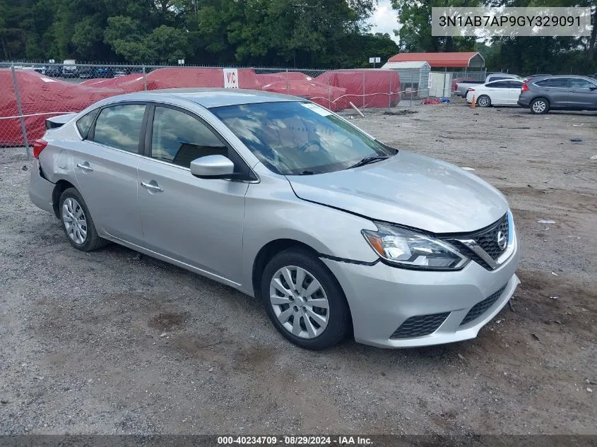 2016 Nissan Sentra Sv VIN: 3N1AB7AP9GY329091 Lot: 40234709