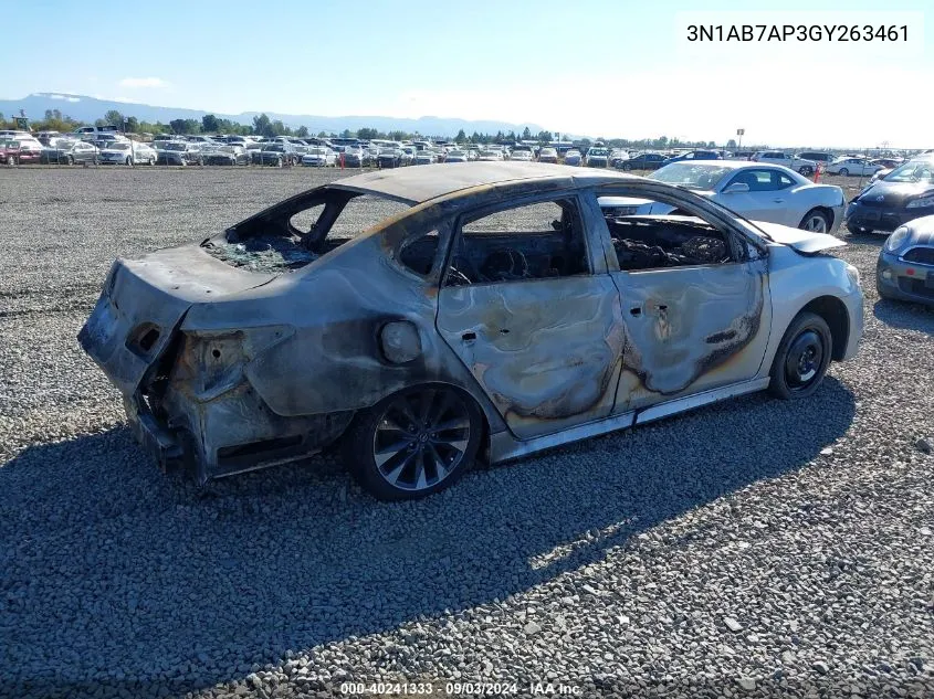 3N1AB7AP3GY263461 2016 Nissan Sentra Fe+ S/S/Sl/Sr/Sv