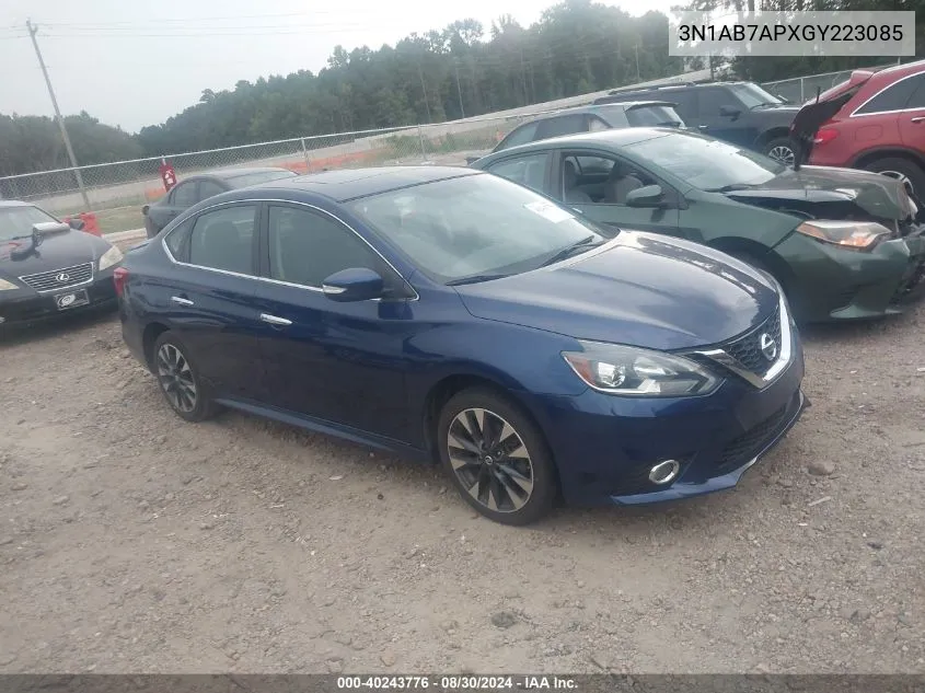 2016 Nissan Sentra Sr VIN: 3N1AB7APXGY223085 Lot: 40243776