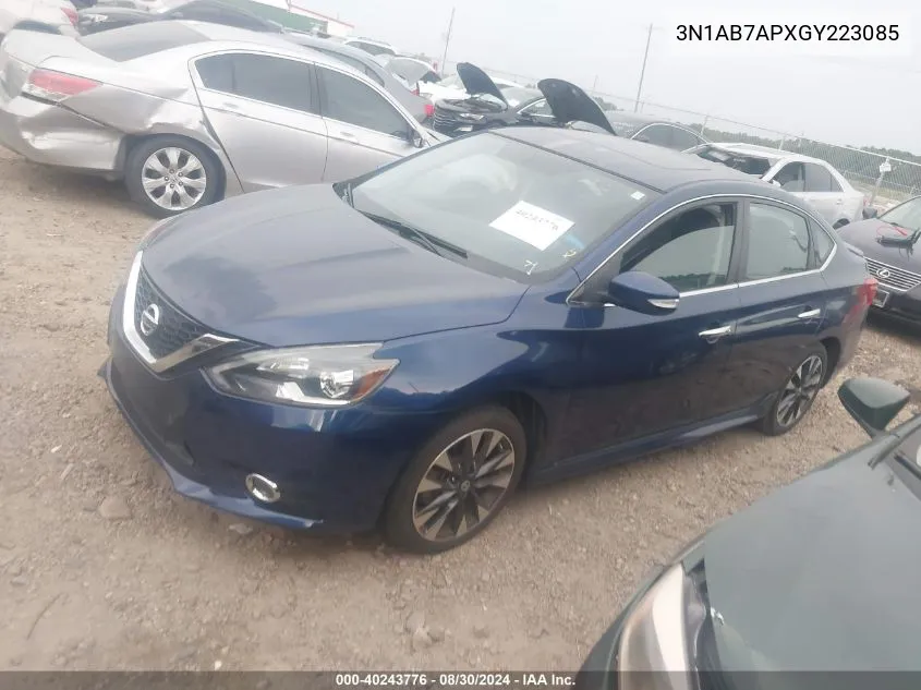 3N1AB7APXGY223085 2016 Nissan Sentra Sr