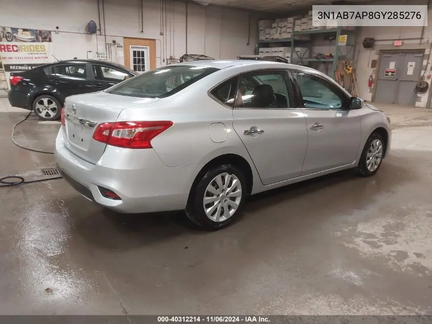 2016 Nissan Sentra Fe+ S/S/Sl/Sr/Sv VIN: 3N1AB7AP8GY285276 Lot: 40312214