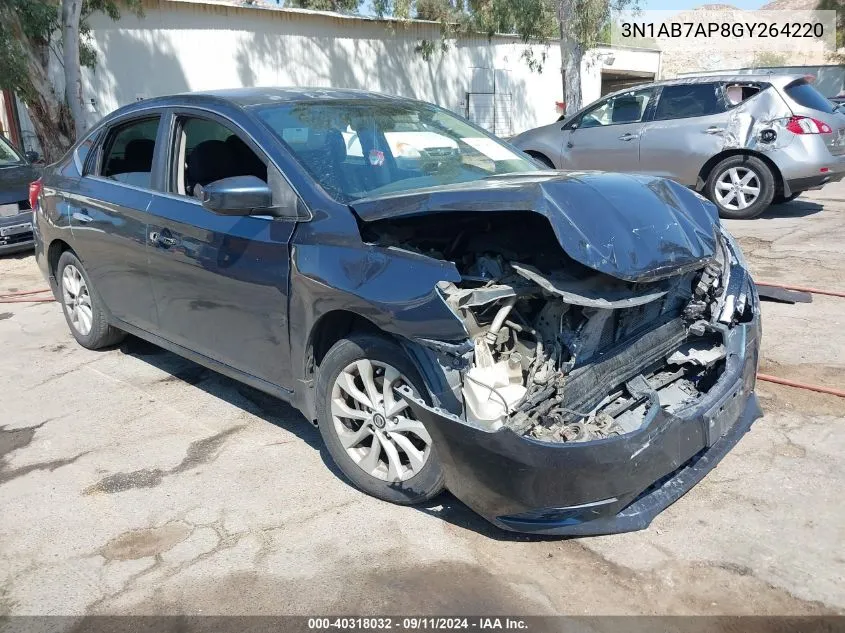 2016 Nissan Sentra S/Sv/Sr/Sl VIN: 3N1AB7AP8GY264220 Lot: 40318032