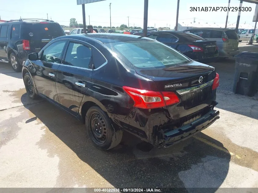 2016 Nissan Sentra S VIN: 3N1AB7AP7GY295300 Lot: 40322538