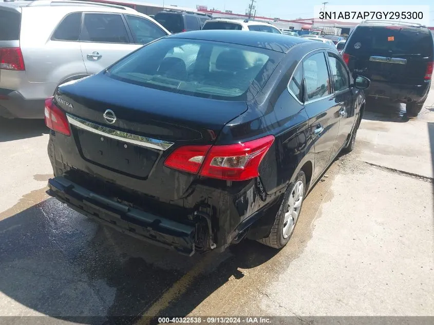 2016 Nissan Sentra S VIN: 3N1AB7AP7GY295300 Lot: 40322538