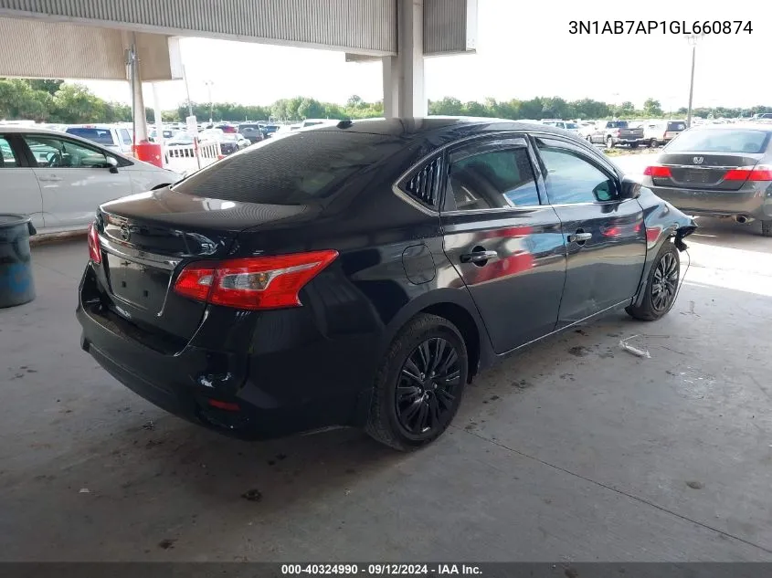 3N1AB7AP1GL660874 2016 Nissan Sentra S/Sv/Sr/Sl