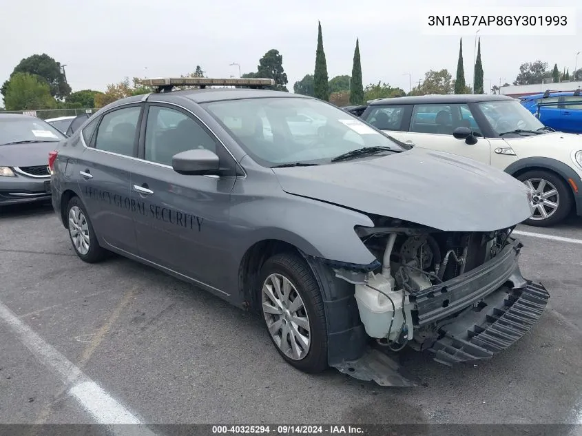 3N1AB7AP8GY301993 2016 Nissan Sentra S