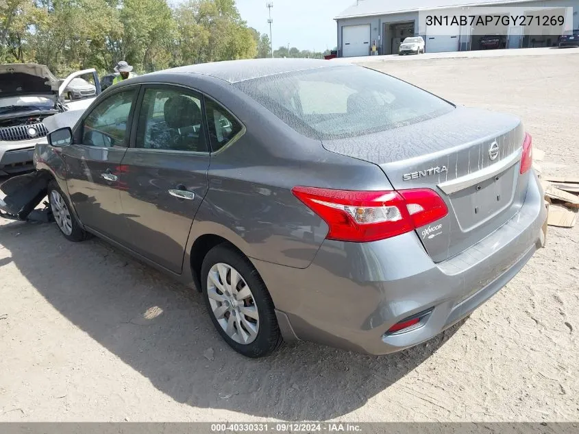 3N1AB7AP7GY271269 2016 Nissan Sentra S/Sv/Sr/Sl