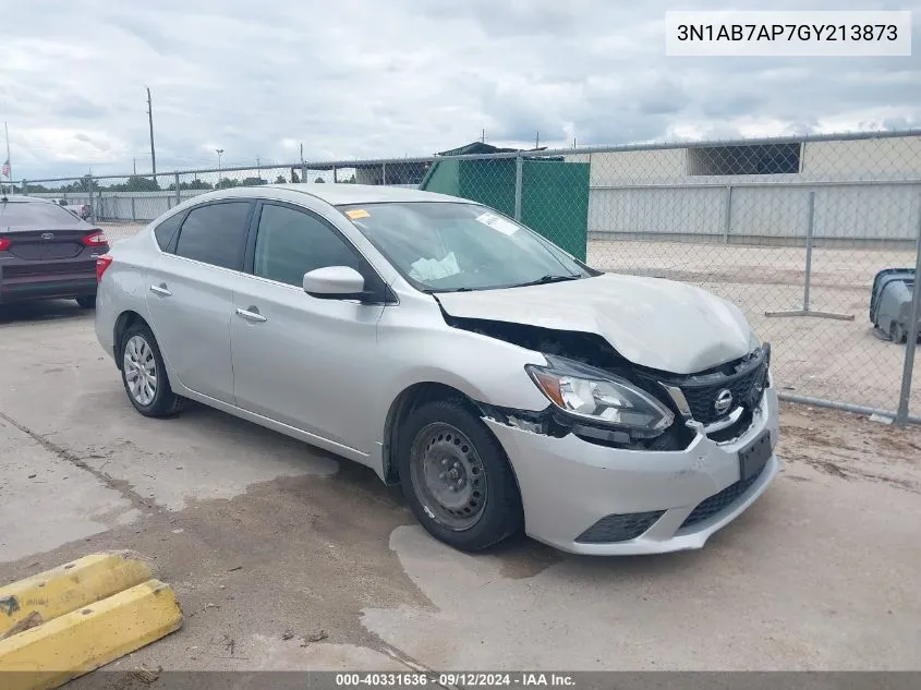 2016 Nissan Sentra Sv VIN: 3N1AB7AP7GY213873 Lot: 40331636