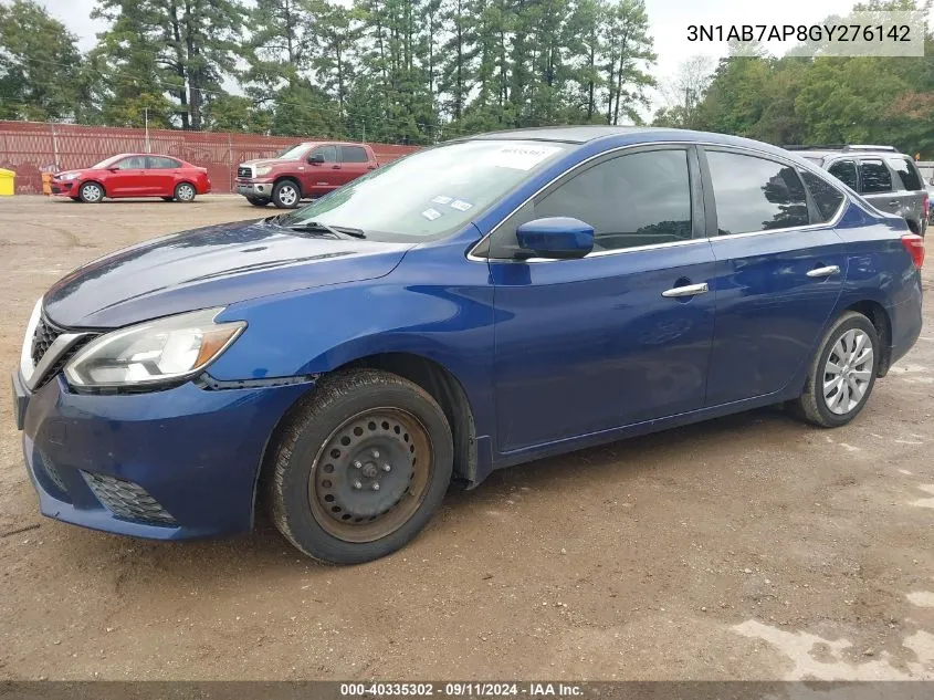 3N1AB7AP8GY276142 2016 Nissan Sentra S