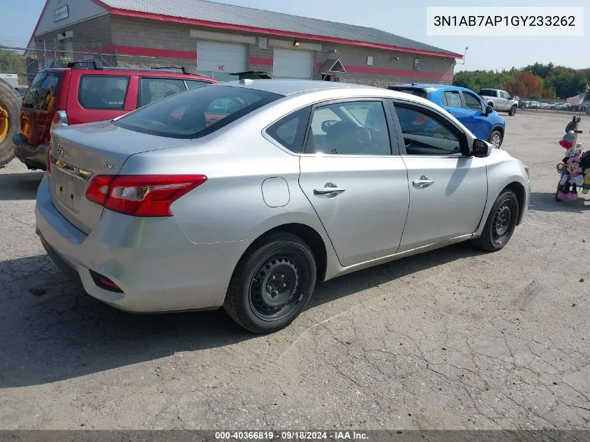 3N1AB7AP1GY233262 2016 Nissan Sentra Fe+ S/S/Sl/Sr/Sv