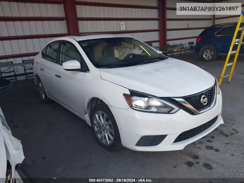 2016 Nissan Sentra Sv VIN: 3N1AB7AP8GY261897 Lot: 40372882