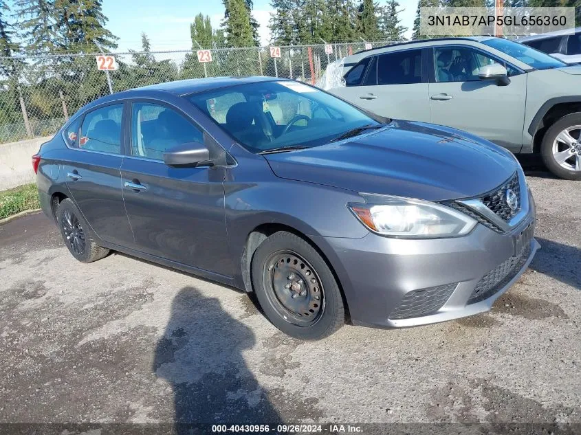 3N1AB7AP5GL656360 2016 Nissan Sentra S/Sv/Sr/Sl