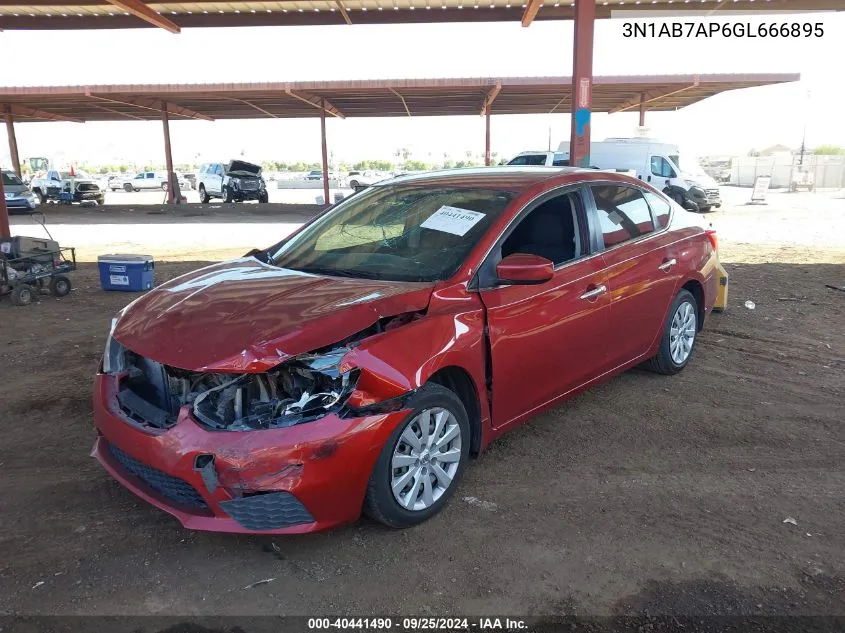 3N1AB7AP6GL666895 2016 Nissan Sentra Sv