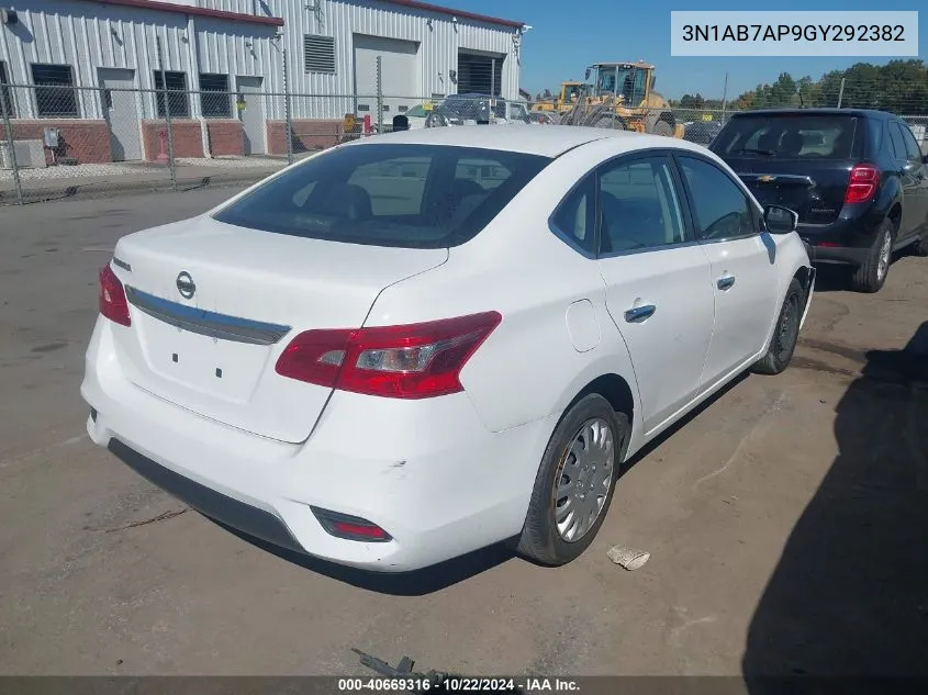 3N1AB7AP9GY292382 2016 Nissan Sentra Fe+ S/S/Sl/Sr/Sv