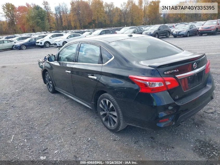 2016 Nissan Sentra S/Sv/Sr/Sl VIN: 3N1AB7AP4GY335395 Lot: 40685965