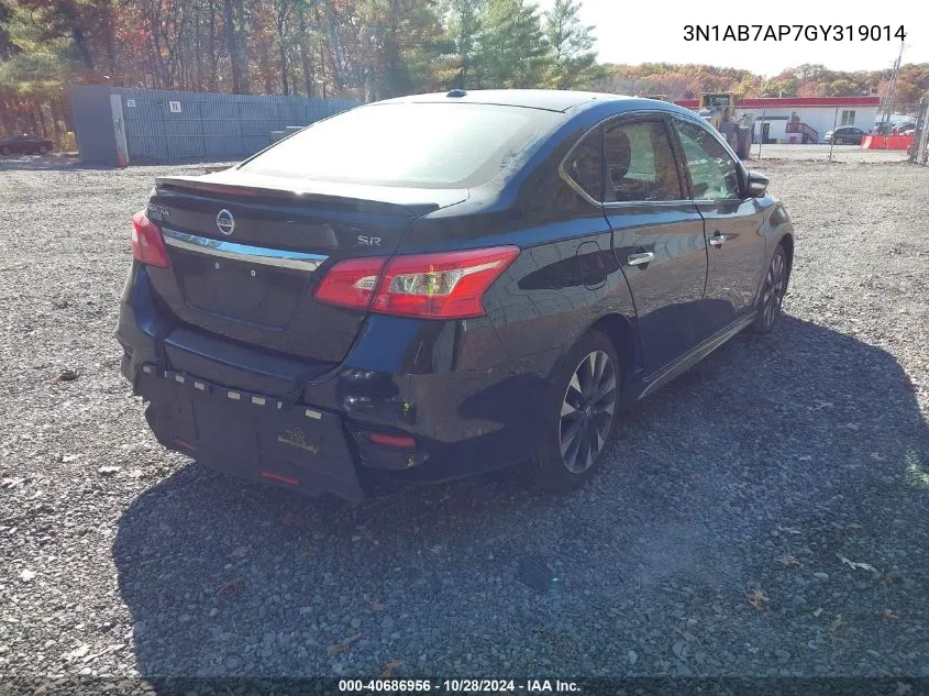 3N1AB7AP7GY319014 2016 Nissan Sentra Sr