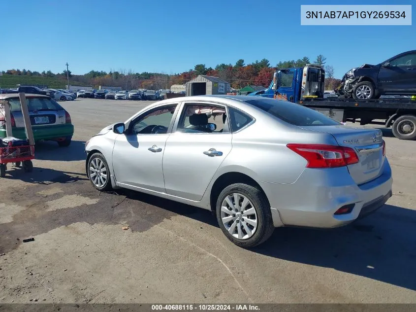 3N1AB7AP1GY269534 2016 Nissan Sentra S