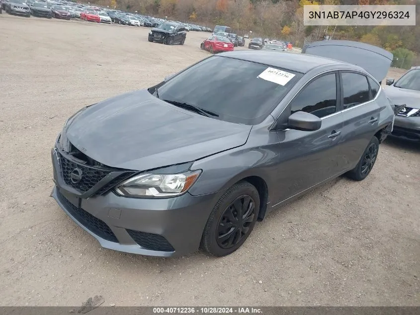 3N1AB7AP4GY296324 2016 Nissan Sentra Fe+ S