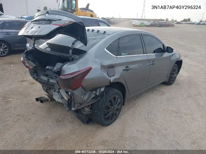 3N1AB7AP4GY296324 2016 Nissan Sentra Fe+ S