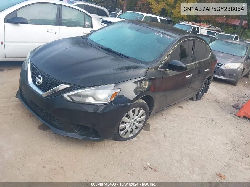 2016 Nissan Sentra S VIN: 3N1AB7AP5GY288054 Lot: 40745498