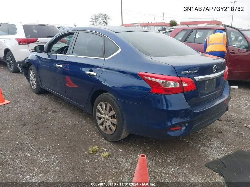 3N1AB7AP7GY218782 2016 Nissan Sentra S