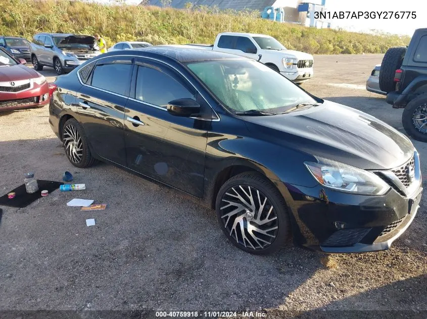 2016 Nissan Sentra Fe+ S/S/Sl/Sr/Sv VIN: 3N1AB7AP3GY276775 Lot: 40759918