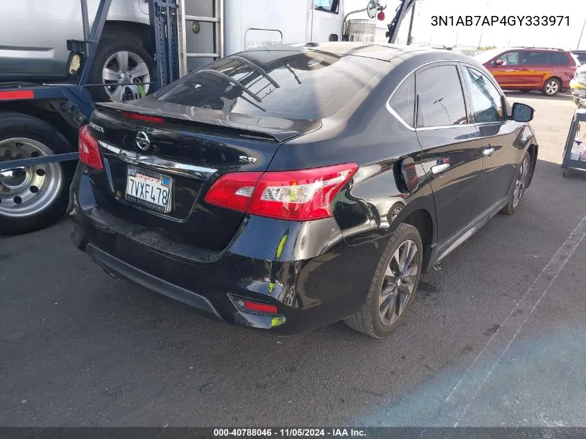 2016 Nissan Sentra Sr VIN: 3N1AB7AP4GY333971 Lot: 40788046