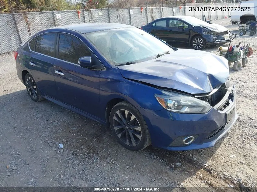 2016 Nissan Sentra Sr VIN: 3N1AB7AP4GY272525 Lot: 40795778