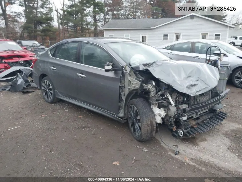 2016 Nissan Sentra Sr VIN: 3N1AB7AP1GY285426 Lot: 40804336