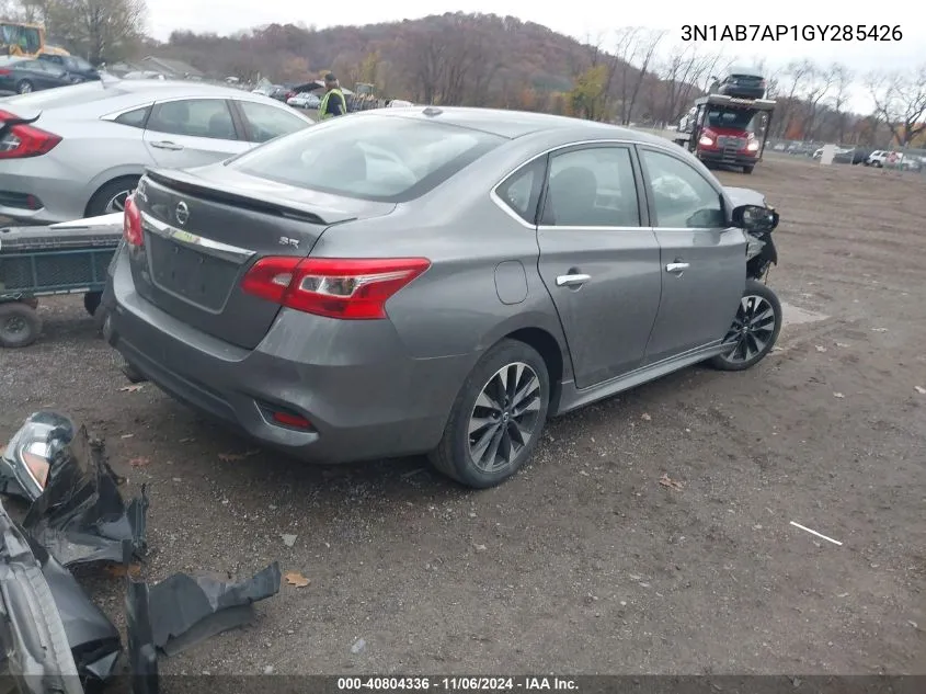 2016 Nissan Sentra Sr VIN: 3N1AB7AP1GY285426 Lot: 40804336