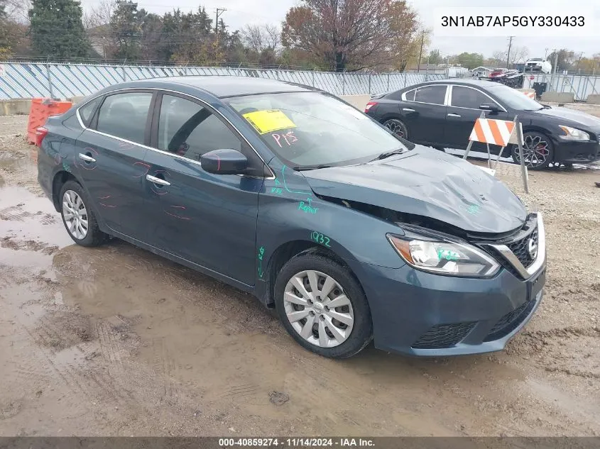 3N1AB7AP5GY330433 2016 Nissan Sentra Sv