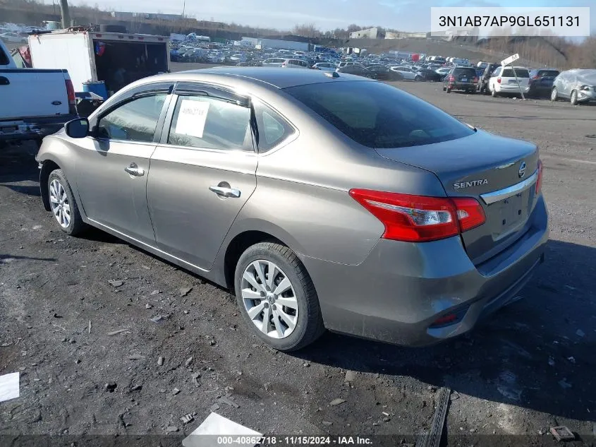 3N1AB7AP9GL651131 2016 Nissan Sentra Fe+ S/S/Sl/Sr/Sv