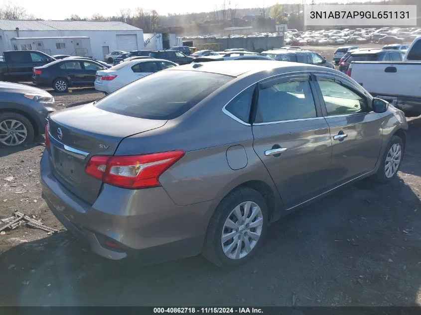 3N1AB7AP9GL651131 2016 Nissan Sentra Fe+ S/S/Sl/Sr/Sv