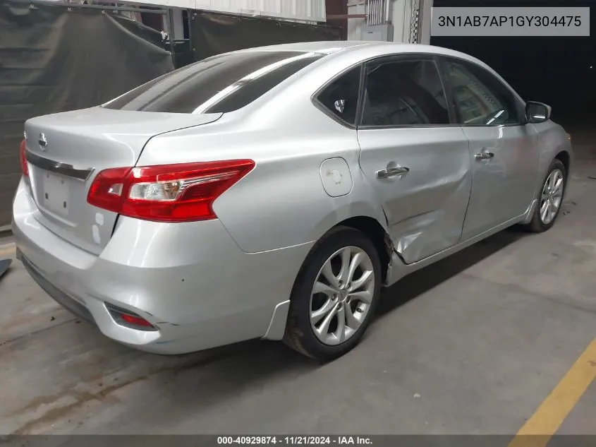 2016 Nissan Sentra S VIN: 3N1AB7AP1GY304475 Lot: 40929874