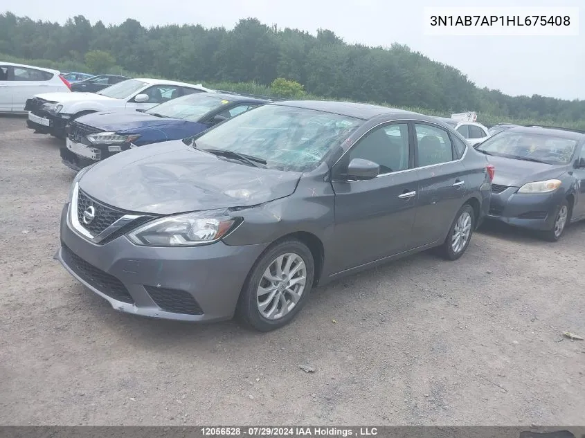 2017 Nissan Sentra VIN: 3N1AB7AP1HL675408 Lot: 12056528