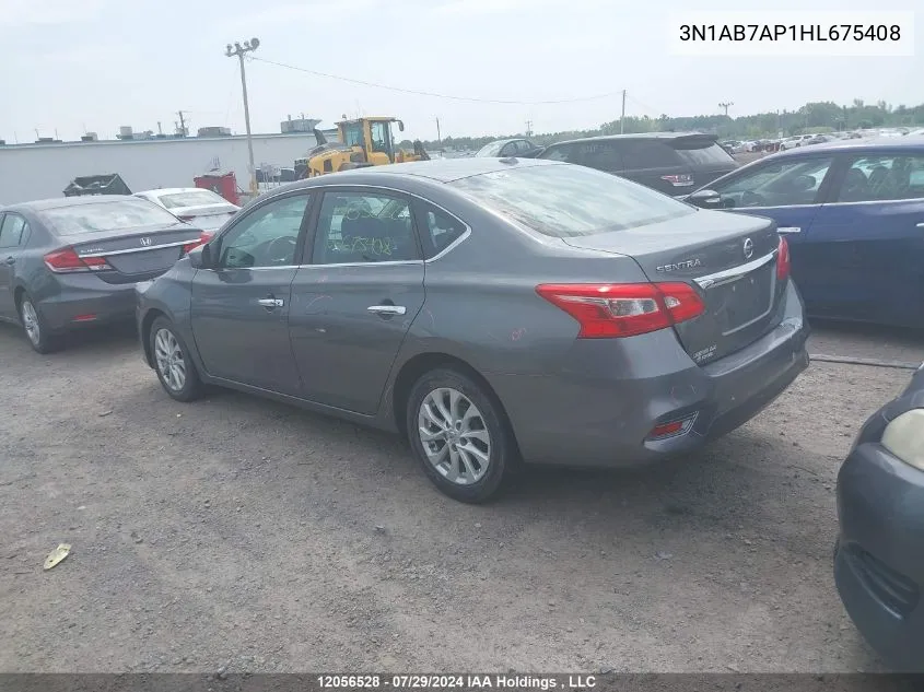 2017 Nissan Sentra VIN: 3N1AB7AP1HL675408 Lot: 12056528