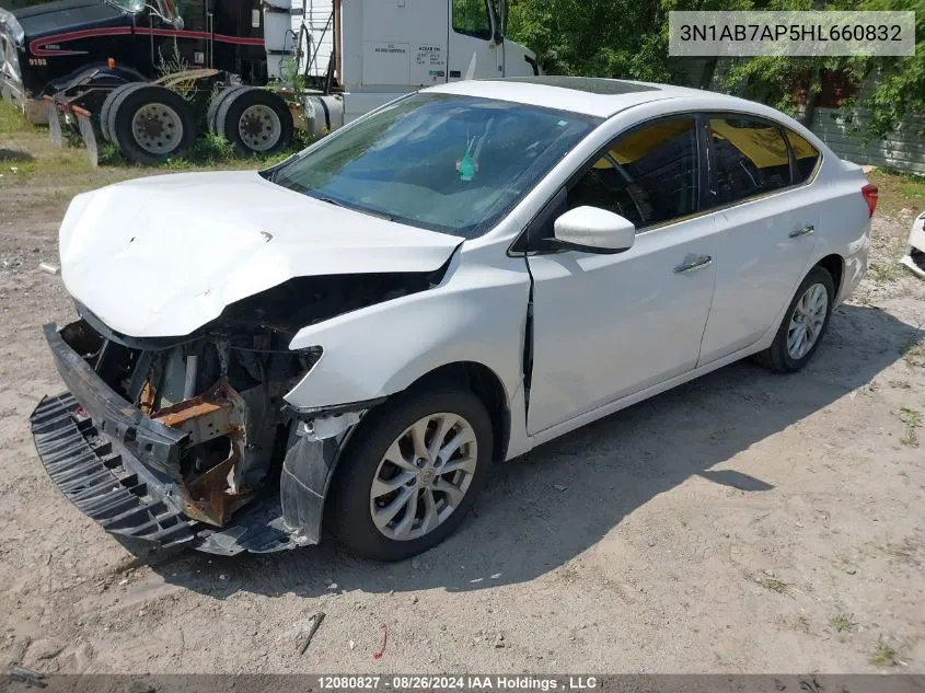 2017 Nissan Sentra S/Sv/Sr/Sl VIN: 3N1AB7AP5HL660832 Lot: 12080827