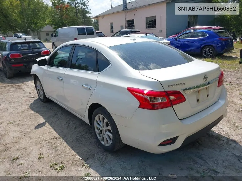 2017 Nissan Sentra S/Sv/Sr/Sl VIN: 3N1AB7AP5HL660832 Lot: 12080827