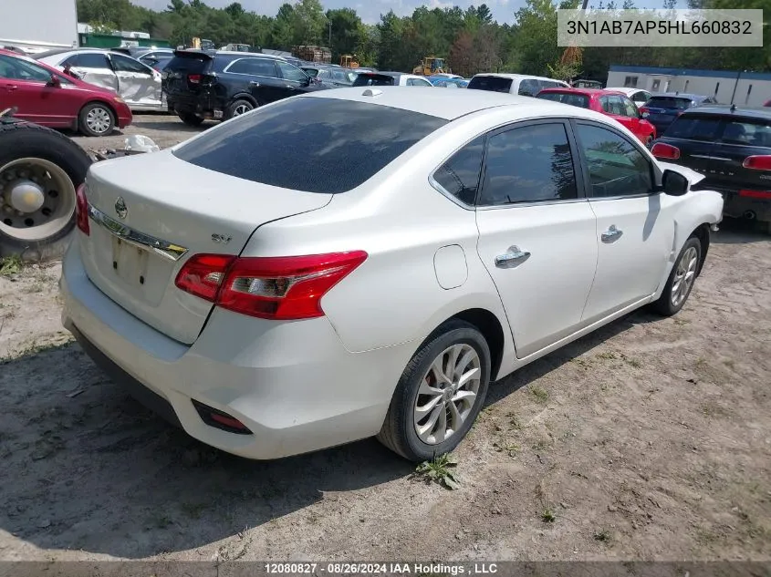 2017 Nissan Sentra S/Sv/Sr/Sl VIN: 3N1AB7AP5HL660832 Lot: 12080827