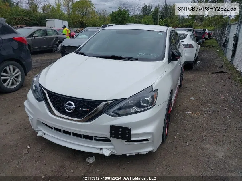 2017 Nissan Sentra Sr Turbo/Nismo VIN: 3N1CB7AP3HY262255 Lot: 12115912