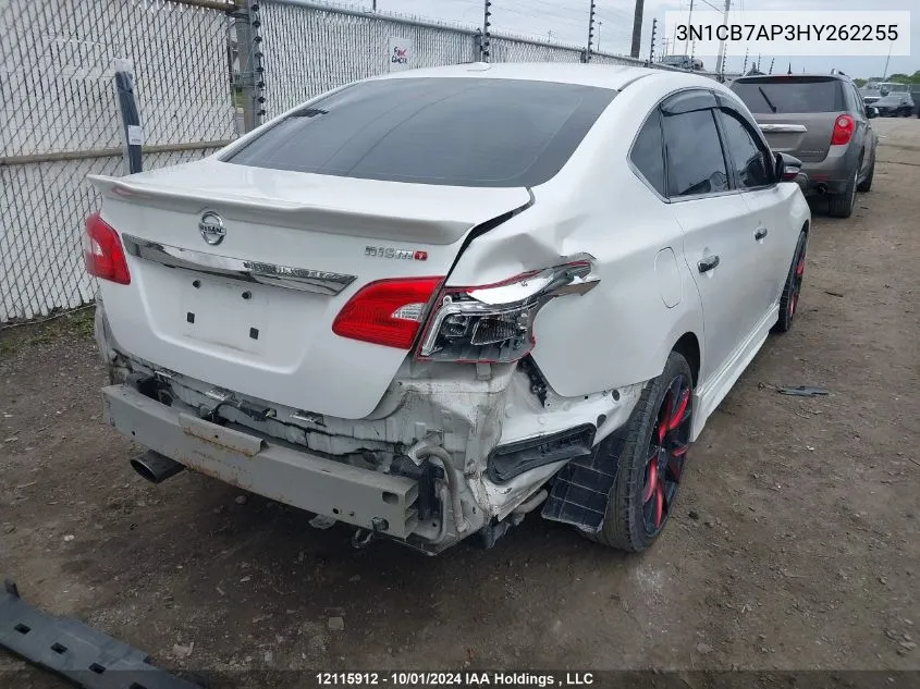 2017 Nissan Sentra Sr Turbo/Nismo VIN: 3N1CB7AP3HY262255 Lot: 12115912