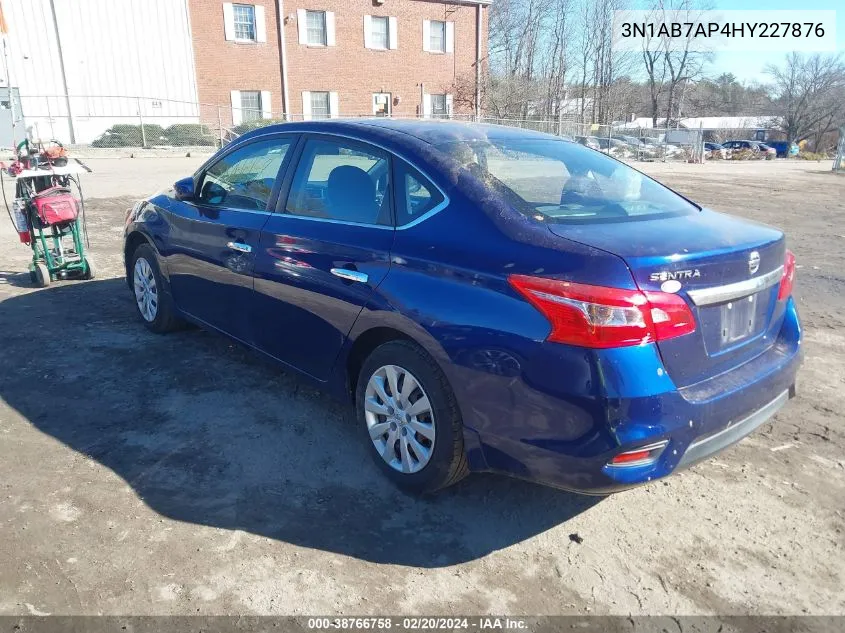 2017 Nissan Sentra S VIN: 3N1AB7AP4HY227876 Lot: 38766758