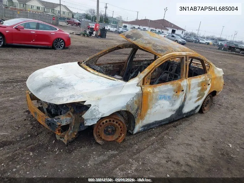 3N1AB7AP5HL685004 2017 Nissan Sentra Sv