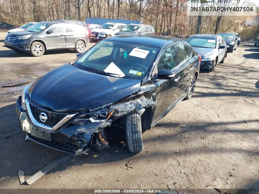 2017 Nissan Sentra Sr VIN: 3N1AB7AP2HY407504 Lot: 38903906