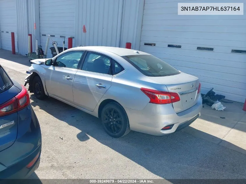 2017 Nissan Sentra S/Sl/Sr/Sv VIN: 3N1AB7AP7HL637164 Lot: 39249879