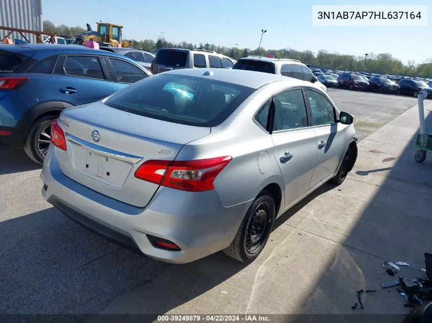 2017 Nissan Sentra S/Sl/Sr/Sv VIN: 3N1AB7AP7HL637164 Lot: 39249879