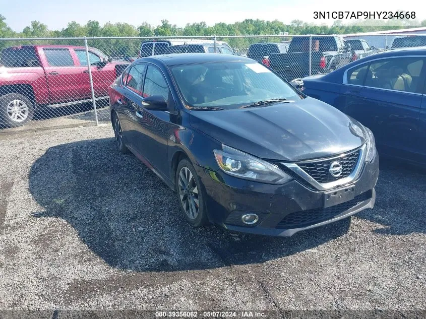 3N1CB7AP9HY234668 2017 Nissan Sentra Sr Turbo