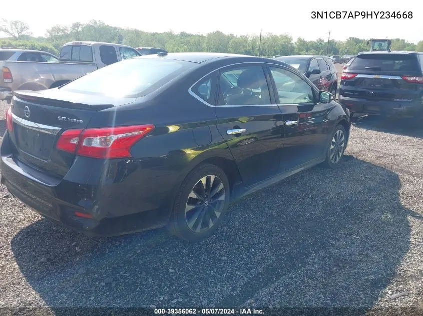 3N1CB7AP9HY234668 2017 Nissan Sentra Sr Turbo