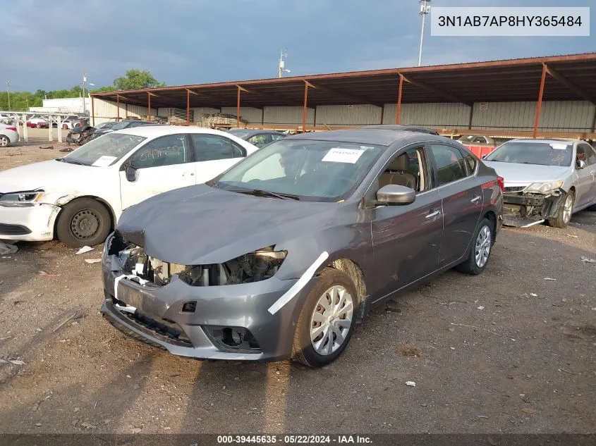 3N1AB7AP8HY365484 2017 Nissan Sentra S