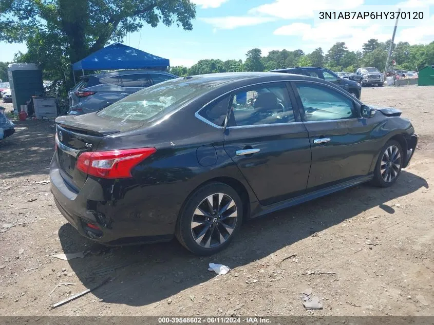 2017 Nissan Sentra Sr VIN: 3N1AB7AP6HY370120 Lot: 39548602